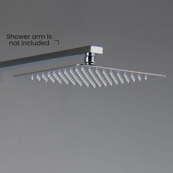 Cube 10″ Metal Ultra Thin Profile Rain Shower Head 1.75 GPM