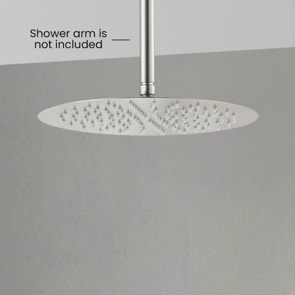 Circular 12″ Metal Ultra Thin Profile Rain Shower Head 1.75 GPM