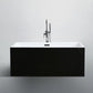 59 in. Brindisi Freestanding Bathtub in Glossy Black