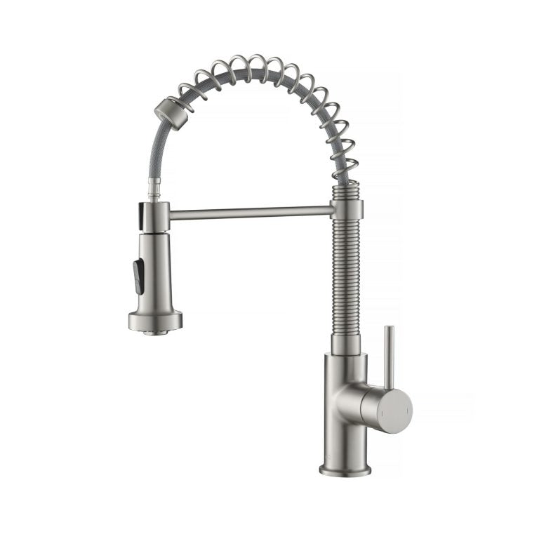 Aurora Single Handle High Arc Pull Down Kitchen Faucet