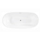 71 inch  Como Freestanding Bathtub in Glossy White