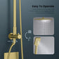 Cube Pressure Balanced 2-Function Shower Column with Rough In Valve