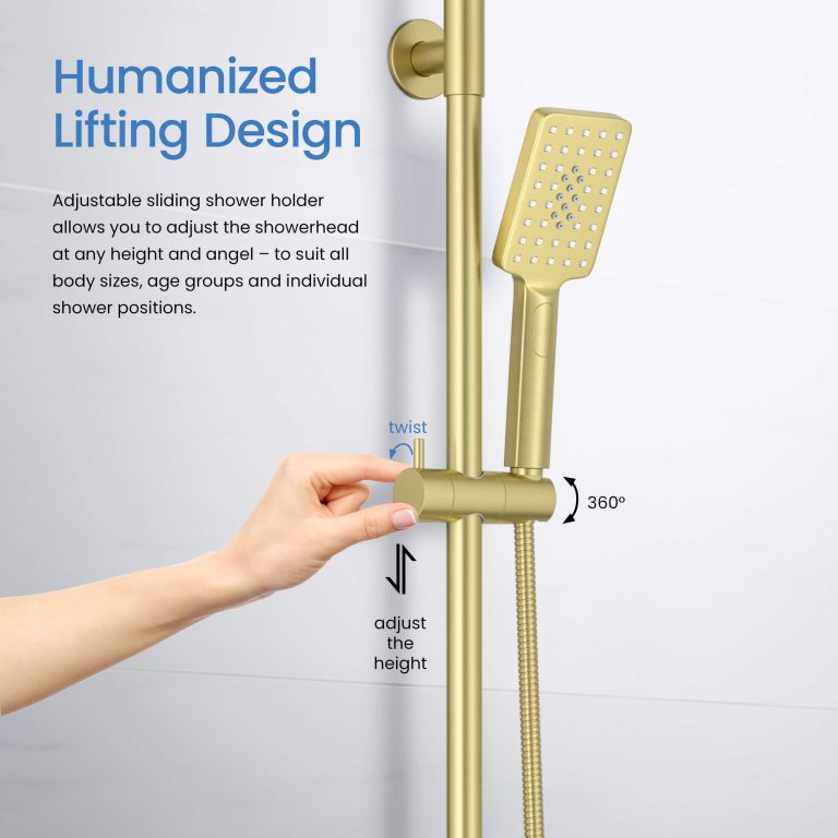 Cube Pressure Balanced 2-Function Shower Column with Rough In Valve