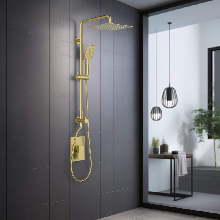 Cube Pressure Balanced 2-Function Shower Column with Rough In Valve