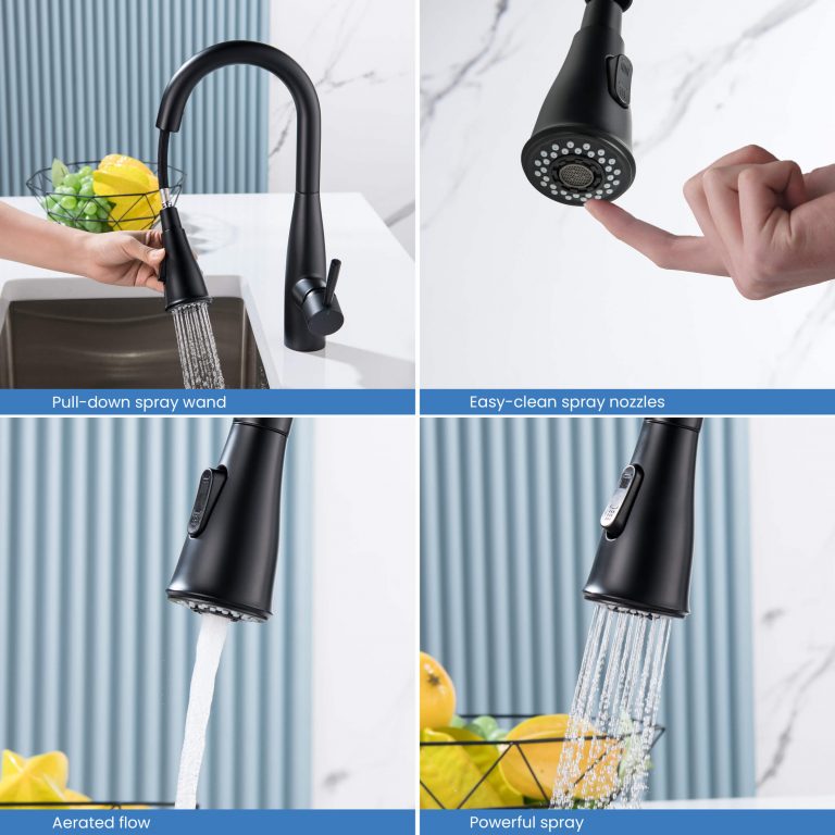 Single Handle Pull Down Kitchen & Bar Sink Faucet Bari