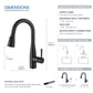 Single Handle Pull Down Kitchen & Bar Sink Faucet Bari