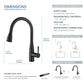 Bari-T Single Handle Pull Down Kitchen Sink Faucet