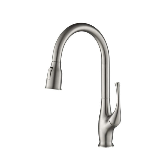 Cedar Single Handle High Arc Pull Down Kitchen Faucet