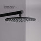 Circular 10″ Metal Thin Profile Rain Shower Head 1.75 GPM