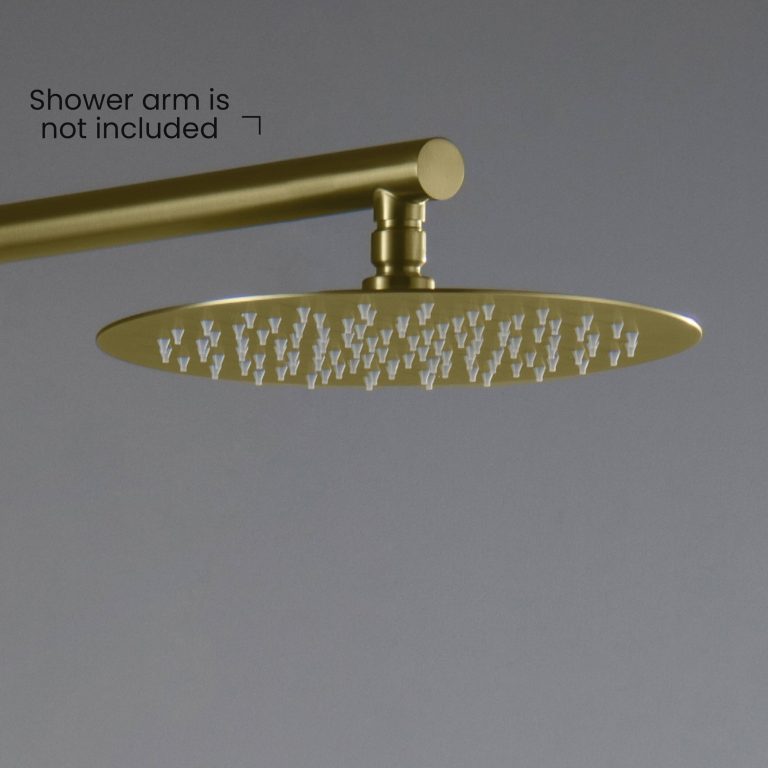 Circular 10″ Metal Thin Profile Rain Shower Head 1.75 GPM