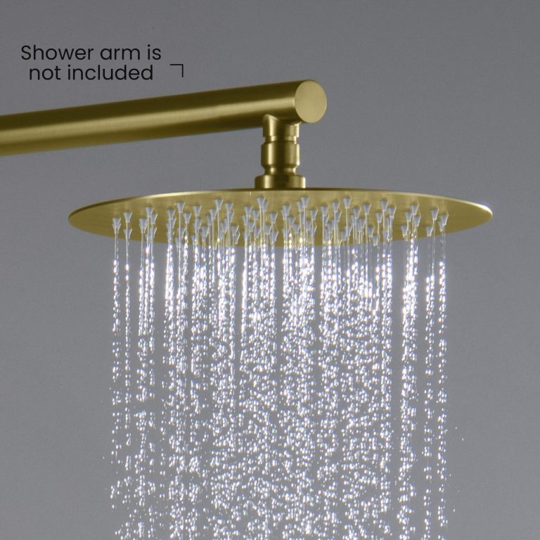 Circular 10″ Metal Ultra Thin Profile Rain Shower Head 1.75 GPM