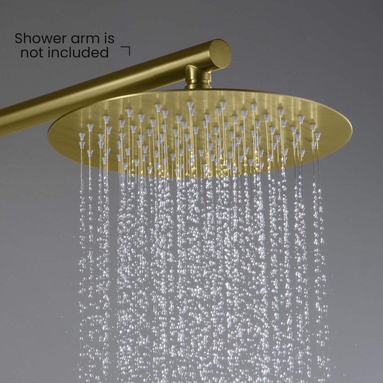 Circular 10″ Metal Thin Profile Rain Shower Head 1.75 GPM