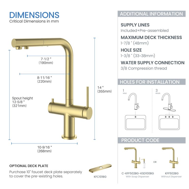 Circular 2-in-1 Water Filter Kitchen Pull Out Faucet