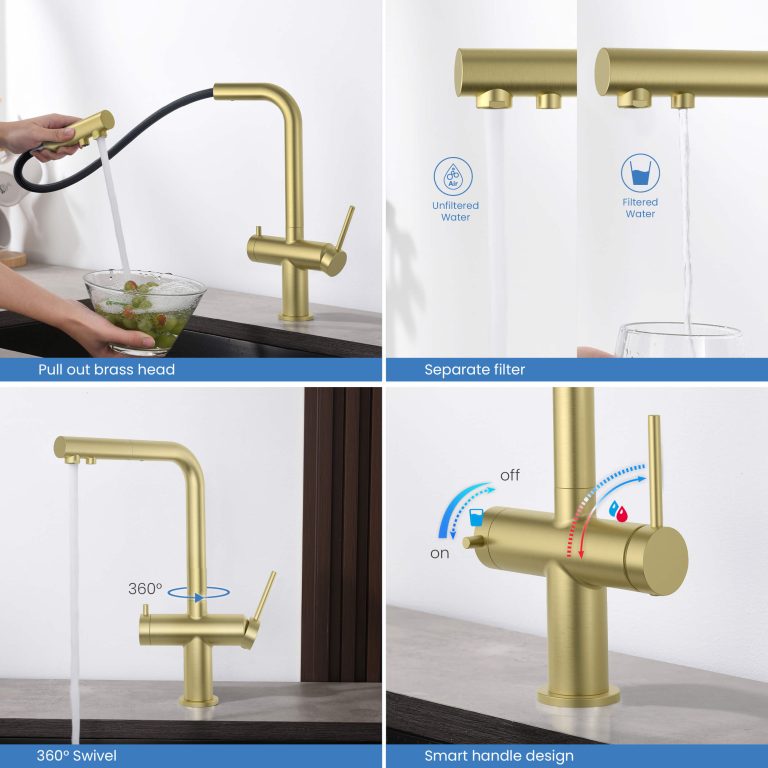 Circular 2-in-1 Water Filter Kitchen Pull Out Faucet