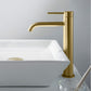 Circular Brass Single Handle Bathroom Vessel Sink Faucet