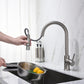 Circular Single Handle Pull Down Kitchen Faucet