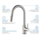 Circular Single Handle Pull Down Kitchen Faucet