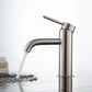 Circular Brass Single Handle Bathroom Vanity Sink Faucet