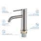 Circular Brass Single Handle Bathroom Vanity Sink Faucet