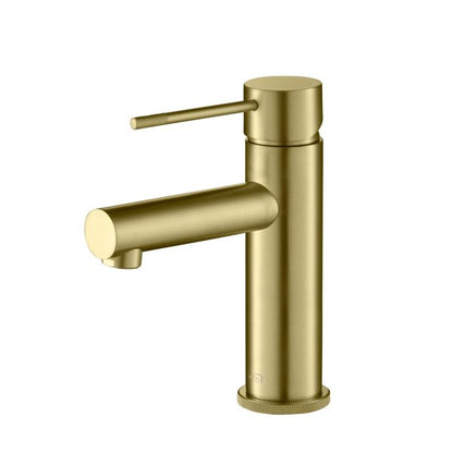 Circular X Brass Single Handle Bathroom Vanity Sink Faucet