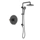 Circular Shower Column with Dual Function Shower Head