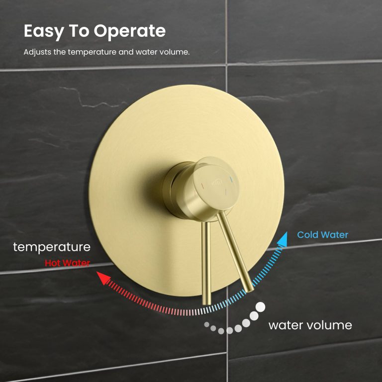 Circular Pressure Balanced 2-Function Shower Column with Rough In Valve