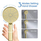 Circular Pressure Balanced Ceiling Mounted 3-Function Shower System with Rough In Valve