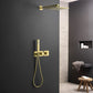 Cube 2 Function Thermostatic Shower System With Rough In Valve