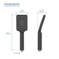 Cube 3 Settings ABS Handheld Shower Head