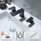 Cube 8“ Widespread Bathroom Sink Faucet with Drain Assembly