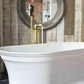 Cube Single Handle Floor Mounted Freestanding Tub Filler With Hand Shower