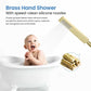 Cube Single Handle Floor Mounted Freestanding Tub Filler With Hand Shower