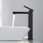 Cubic Brass Single Handle Bathroom Vessel Sink Faucet