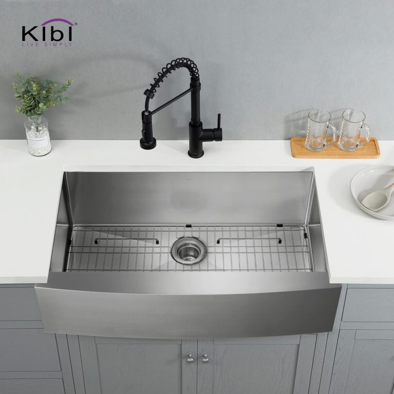 Handcrafted Farmhouse Apron Single Bowl Stainless Steel Kitchen Sink -36″