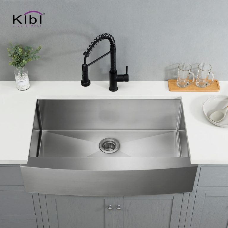 Handcrafted Farmhouse Apron Single Bowl Stainless Steel Kitchen Sink -36″