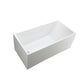 67 in. Catania  Freestanding Bathtub in Glossy White