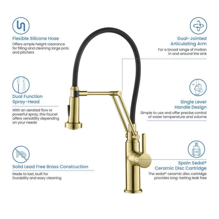 Engel Single Handle Pull Down Kitchen Faucet