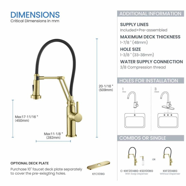 Engel Single Handle Pull Down Kitchen Faucet