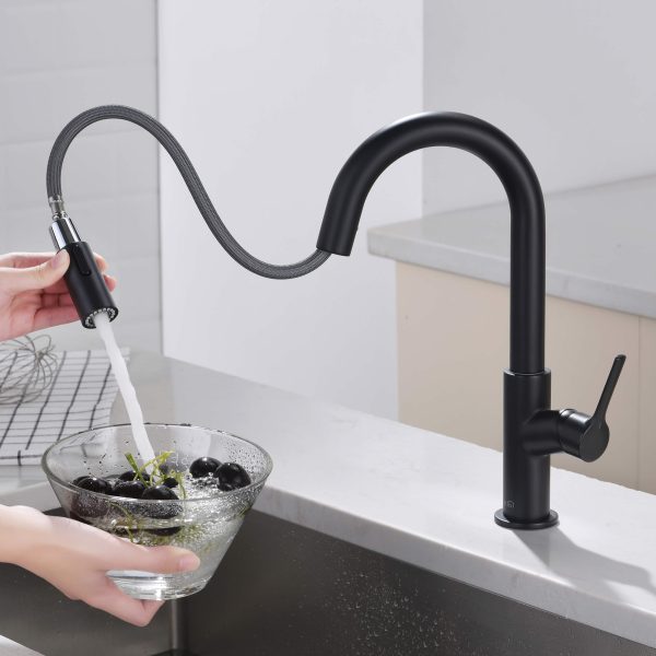 Fusion Single Handle Pull Down Kitchen & Bar Sink Faucet