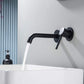 Circular Single Handle Wall Mounted Bathroom Sink Faucet