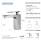 Infinity Brass Single Handle Bathroom Vanity Sink Faucet