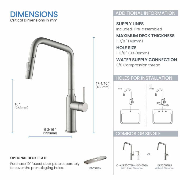 Macon Single Handle High Arc Kitchen Bar Sink Faucet