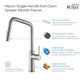 Macon Single Handle High Arc Kitchen Bar Sink Faucet