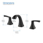 New Pyramid 8″ Wide Spread Lavatory Faucet With Drain Assembly