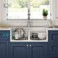 Stonebridge 33" Double Bowl Fireclay Farmhouse Sink