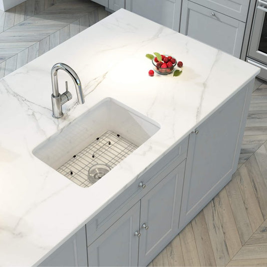 Fireclay Undermounted Kitchen Sink Landis Series 27″