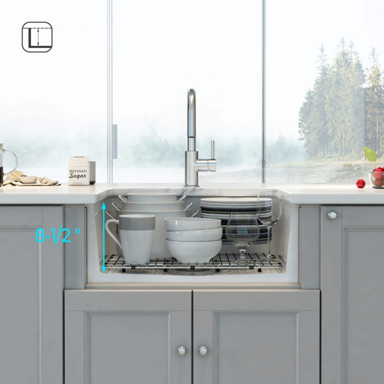 Fireclay Undermounted Kitchen Sink Landis Series 27″