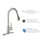 Single Handle Pull Down Kitchen Faucet With Touch Sensor