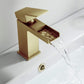 Waterfall Brass Single Handle Bathroom Vanity Sink Faucet